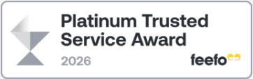 Feefo Platinum Trusted Service Award 2026
